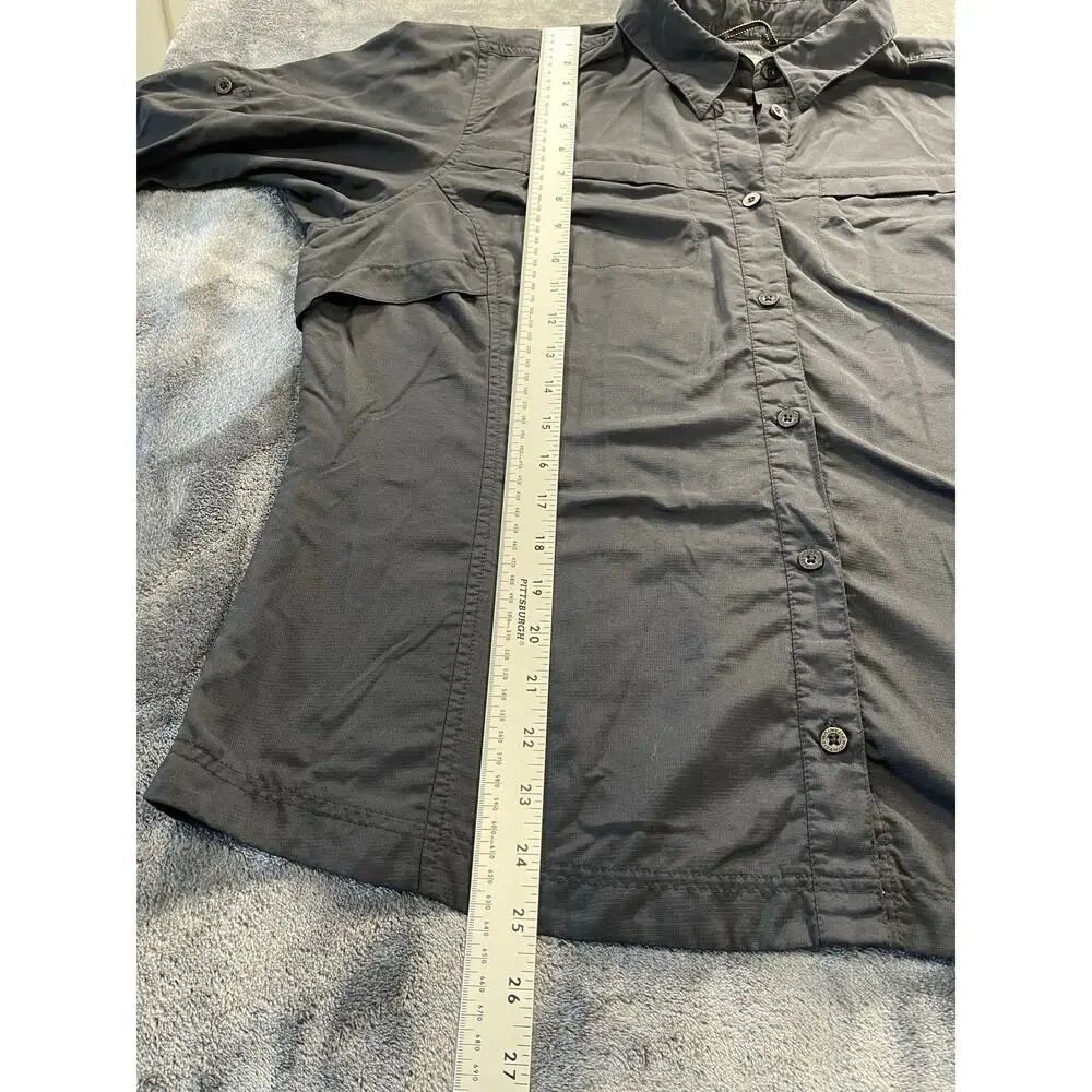 Columbia PFG Tamiami II Shirt Womens XL Black Vented Long Sleeve Fishing Hiking